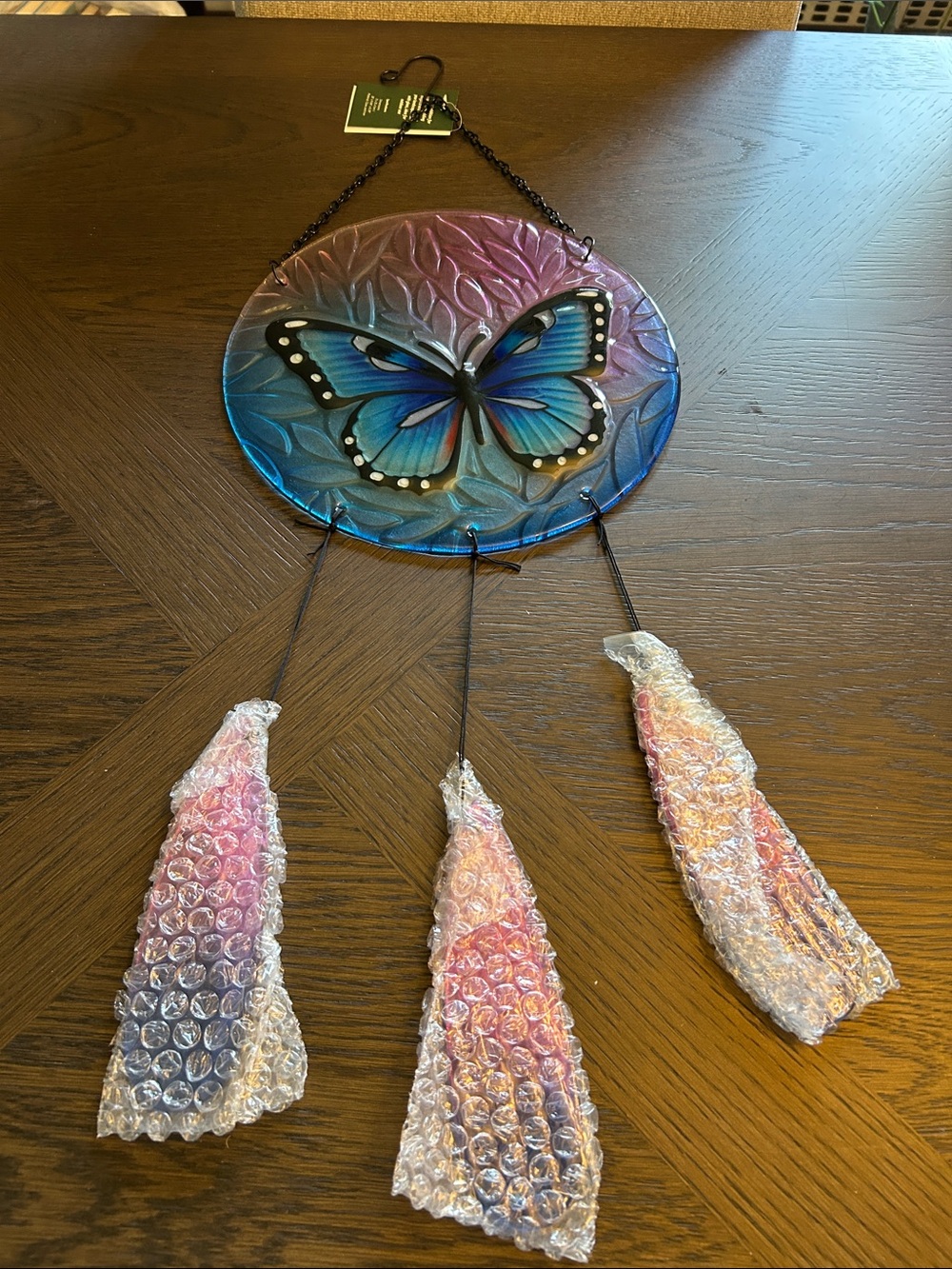Butterfly Glass Wall Hanging